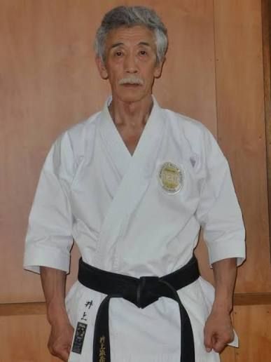 Soke Yoshimi Inoue in gi and black belt